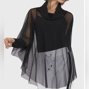 Joseph Ribkoff Sheer Mesh Style Batwing Top 191308
